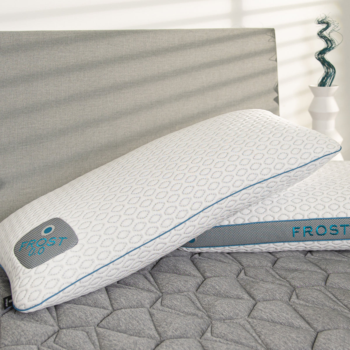 BedGear Frost Pillow 3.0 Cooling King Pillow with Dual-Sided Support - White