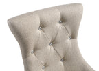 Two Tone Reclaimed Side Chair Set with Padded High-Back - Beige / Gray