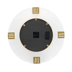 Round Moving Gear Wall Clock with Roman Numerals - Multicolor