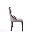 Grand Dining Chair Set with Solid Beech Wood Frame - Beige or Gray