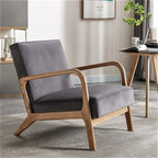 Mid-Century Modern Accent Chair with Cushioning - Multiple Colors