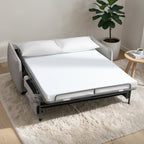 Beige Sleeper Sofa with Memory Foam Mattress