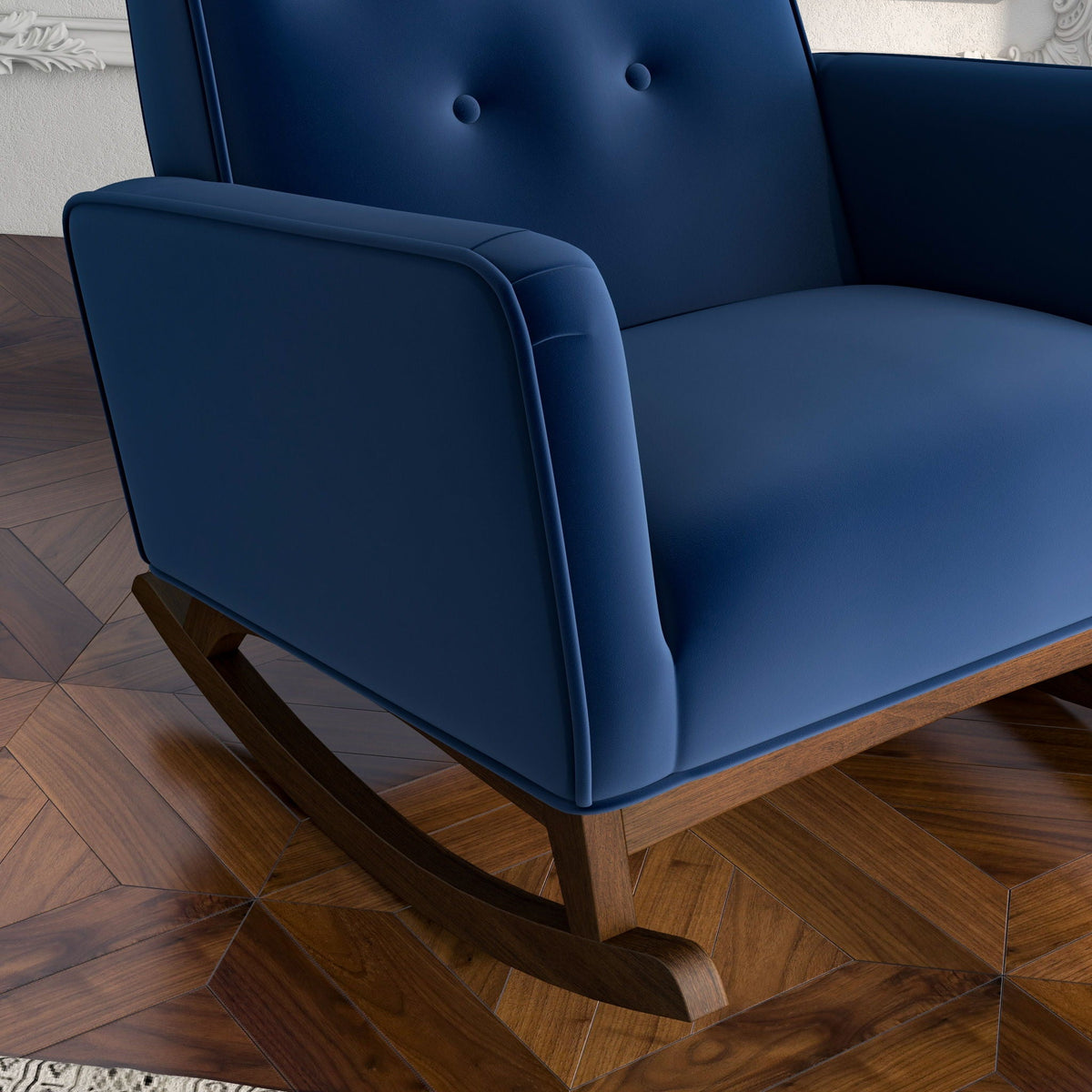 Demetrius Solid Wood Rocking Chair - Multiple Colors