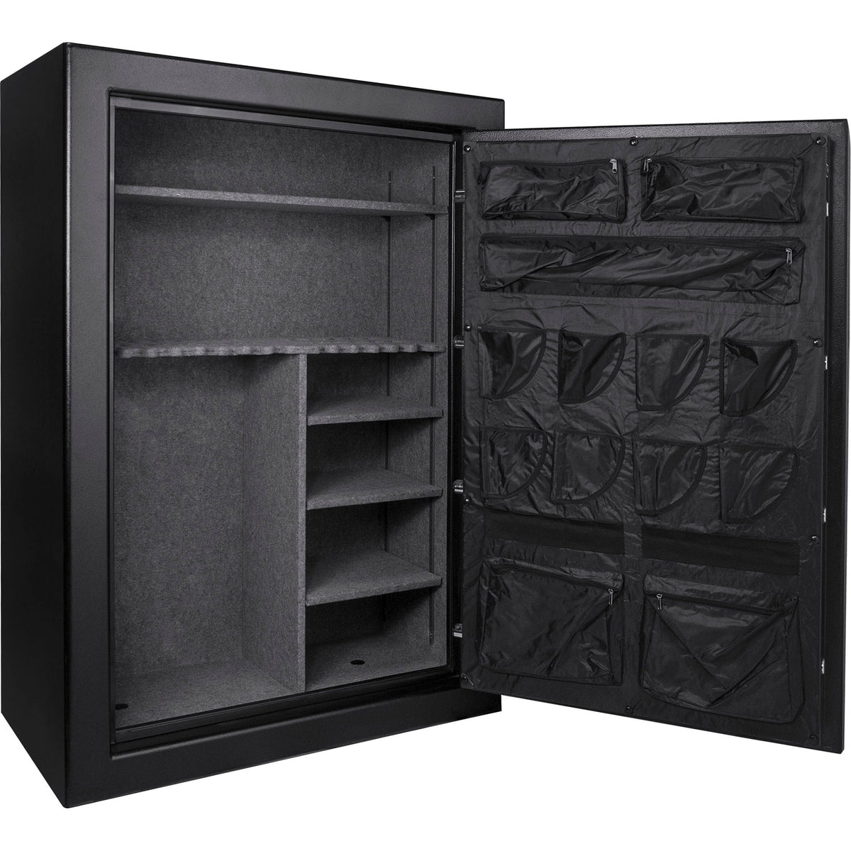 Tall Fireproof Protection Safe Vault with Solid Steel Construction - Black