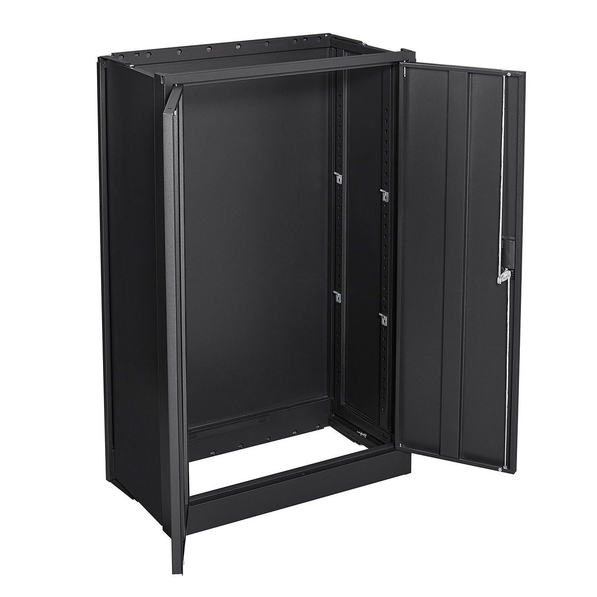Metal Storage Cabinet With Locking Doors And Adjustable Shelf