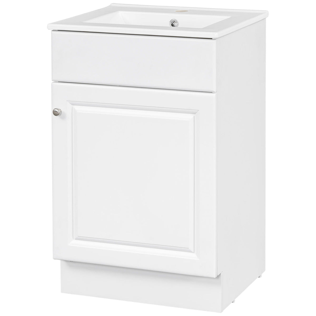 Bathroom Vanity with Sink and Adjustable Shelf - Multiple Colors