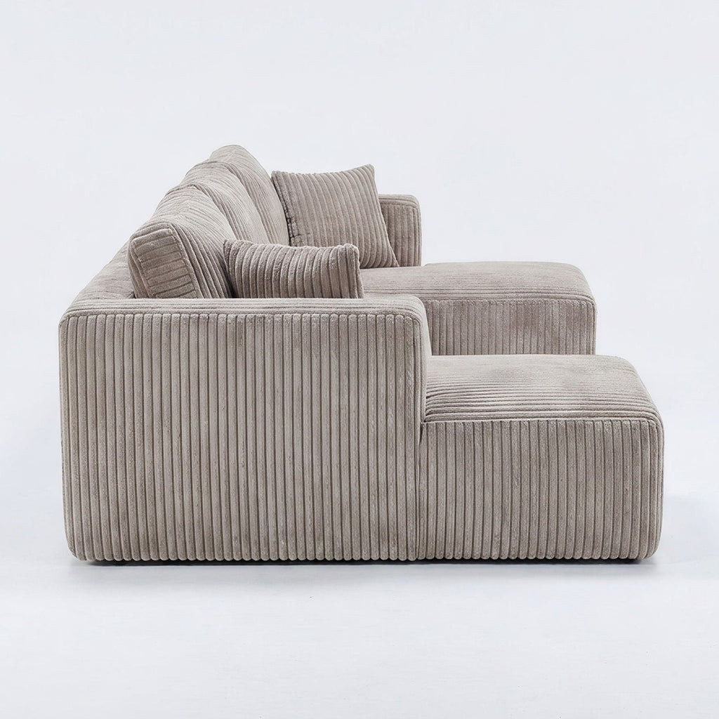 U-Shape Modular Sectional Sofa with Modular Design - Corduroy