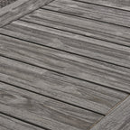 3-Piece Solid Acacia Wood Outdoor Dining Set, Sandblast Dark