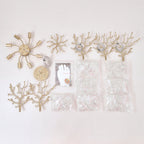 8-Light Crystal Chandelier with Gold Finish and Crystal Accents - Gold