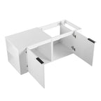 Modern Bathroom Vanity Sink Combo With Spacious Storage - White or Light Brown