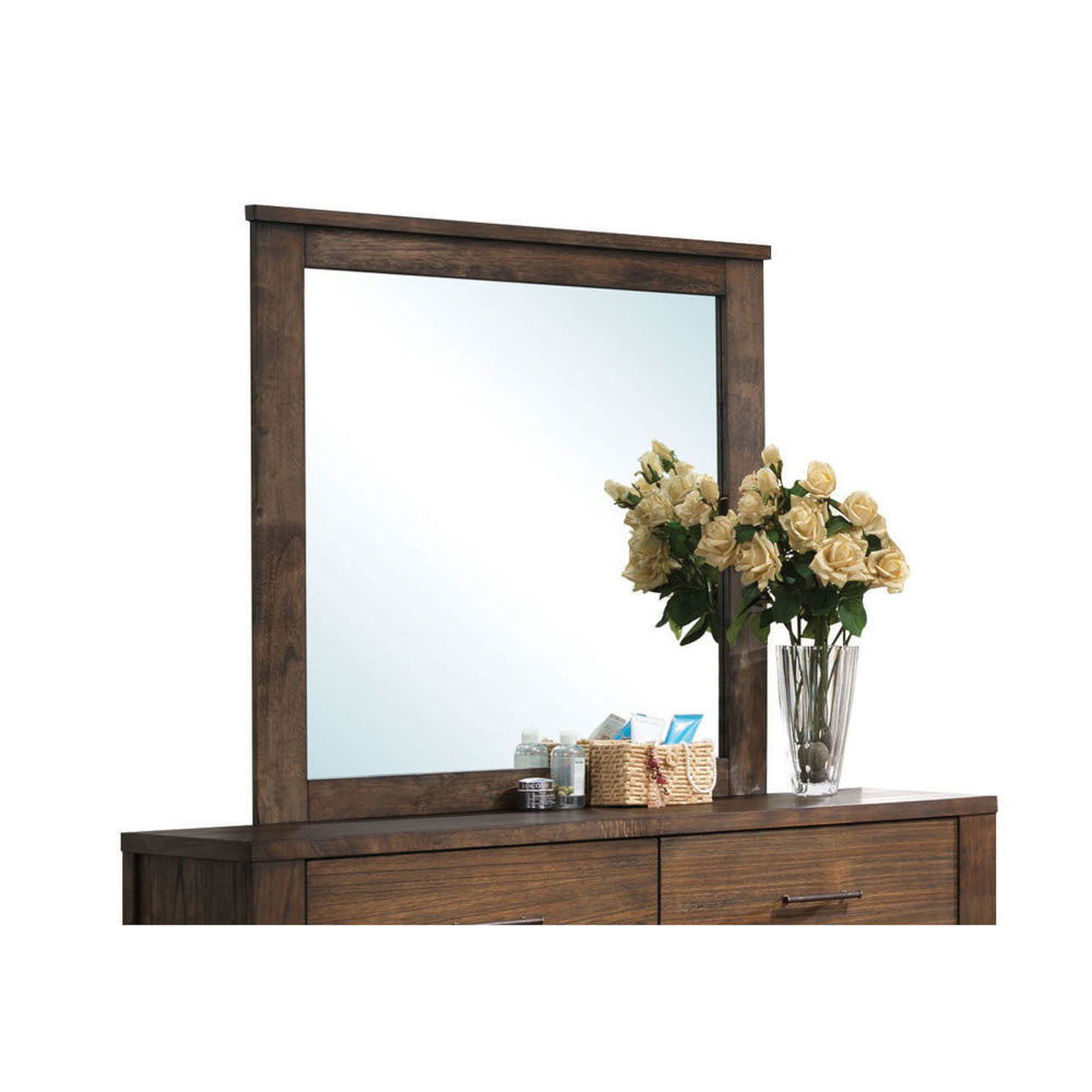 Oak Mirror Merrilee with Minimalist Frame - Oak
