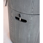 32000 BTU Round Outdoor Gas Fire Pit with Lava Stones and Cover