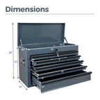 Heavy Duty Metal Tool Box with 9 Drawers - Multiple Colors