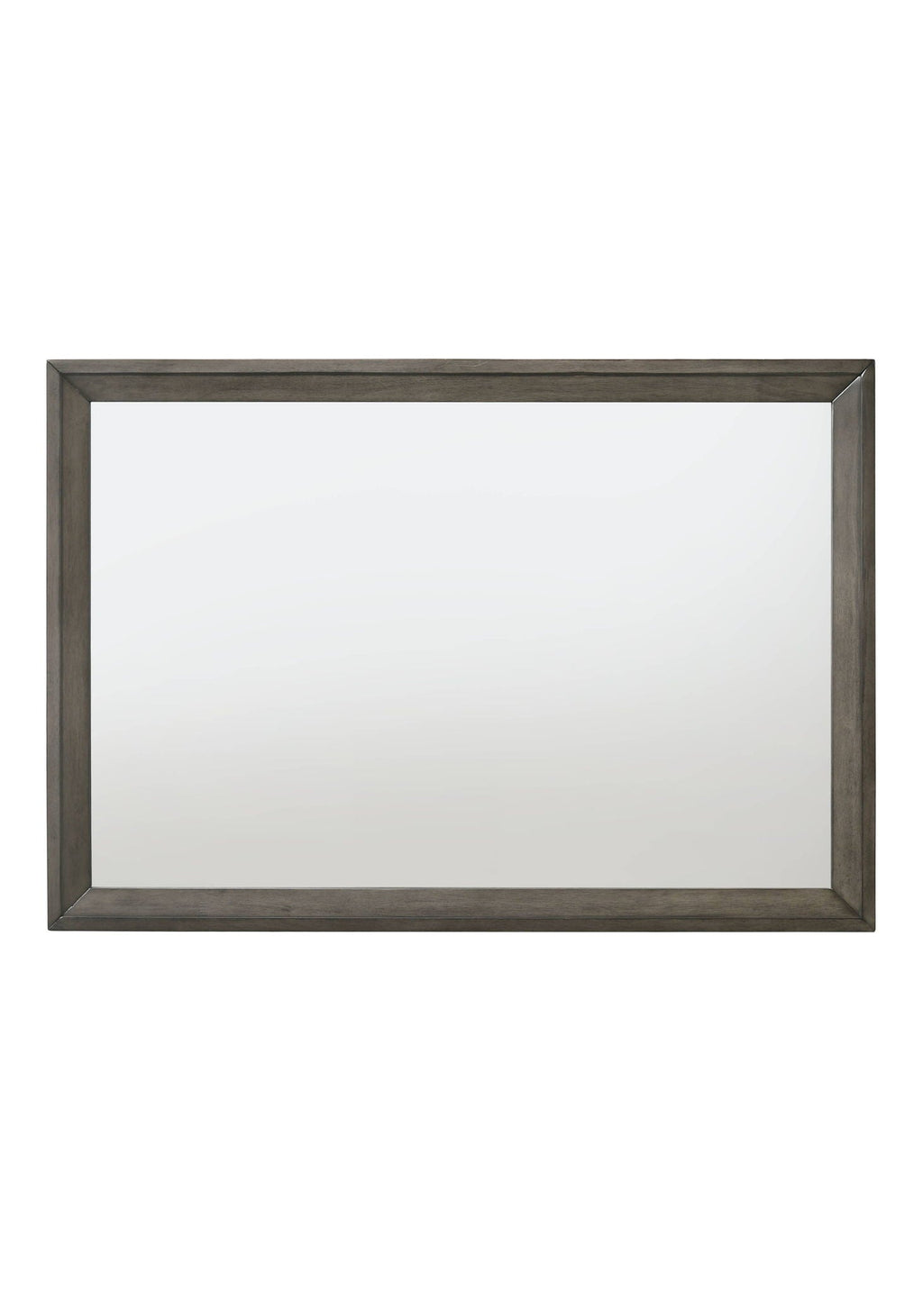 Escher Mirror with Wooden Frame - Gray/Oak