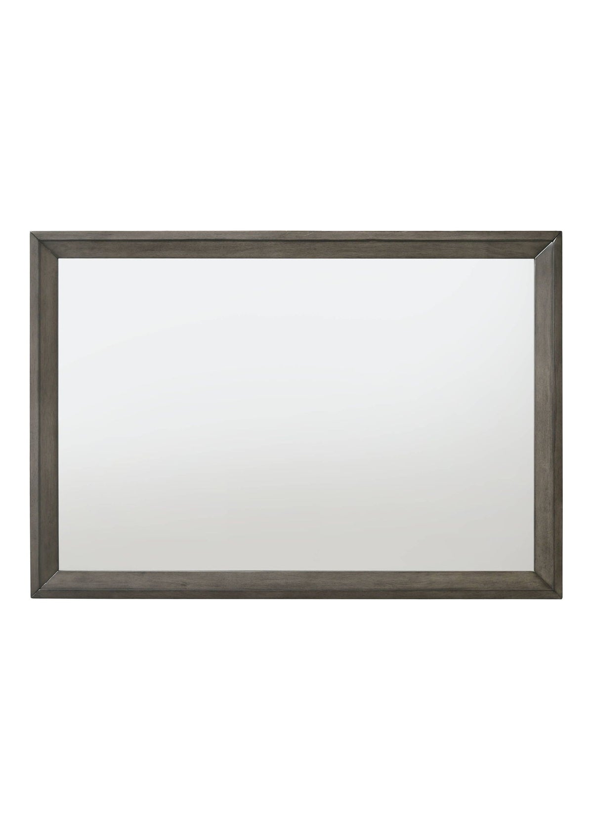 Escher Mirror with Wooden Frame - Gray/Oak