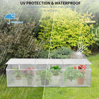 Polycarbonate Greenhouse with Durable Aluminum Frame - Silver