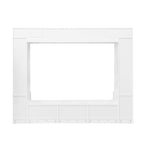 Wall Unit Entertainment Center with Glass Doors - White or Black