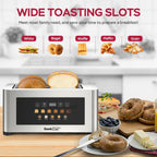 4-Slice Toaster with Extra-Wide Entrance - Stainless Steel