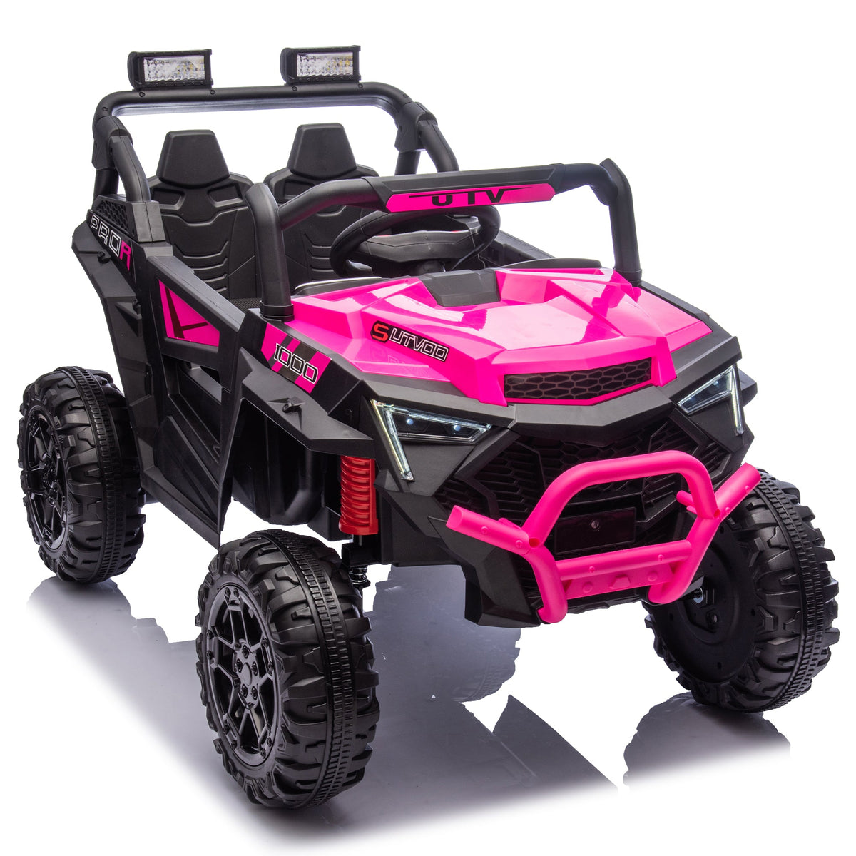 24V 400W Kids Ride On Electric UTV with Remote Control - Pink, Black, Blue