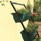 4-Tier Vertical Raised Garden Planter with 4 Boxes - Steel & Polypropylene