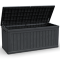 260 Gallon Large Outdoor Storage Deck Box with Lockable Lid - Black
