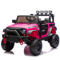 24V Kids Ride-On Car with Remote Control and Bluetooth - Rose Pink