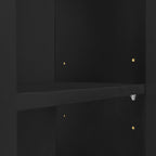 Wall Unit Entertainment Center with Glass Doors - White or Black