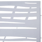 Metal Privacy Screen Room Divider with Durable Construction - Black, White, Dark Brown