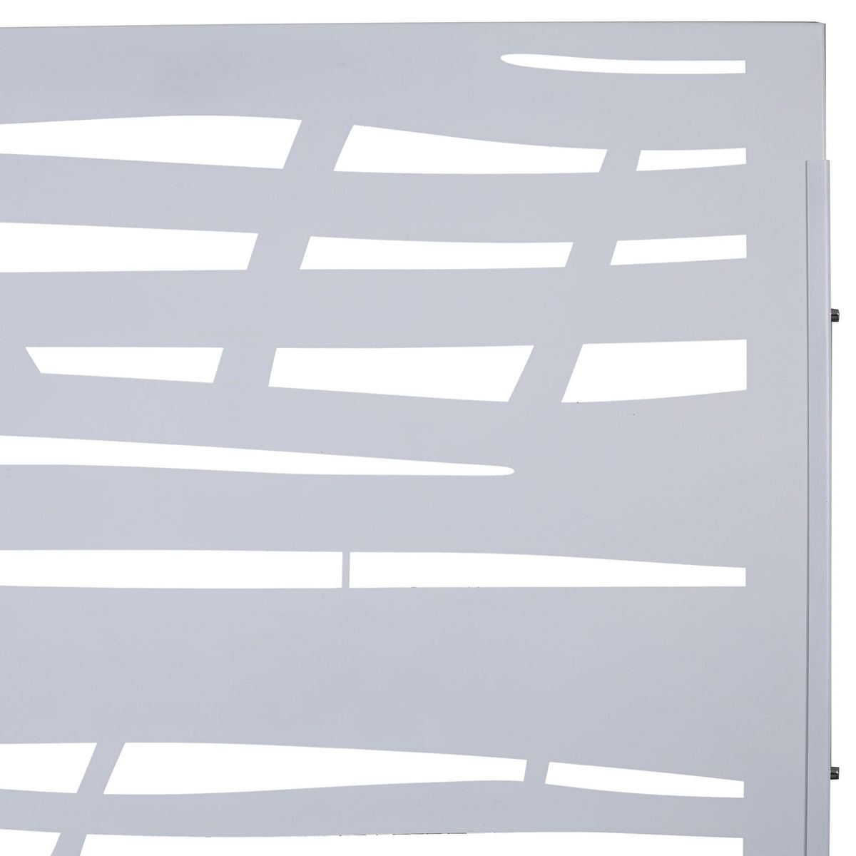 Metal Privacy Screen Room Divider with Durable Construction - Black, White, Dark Brown