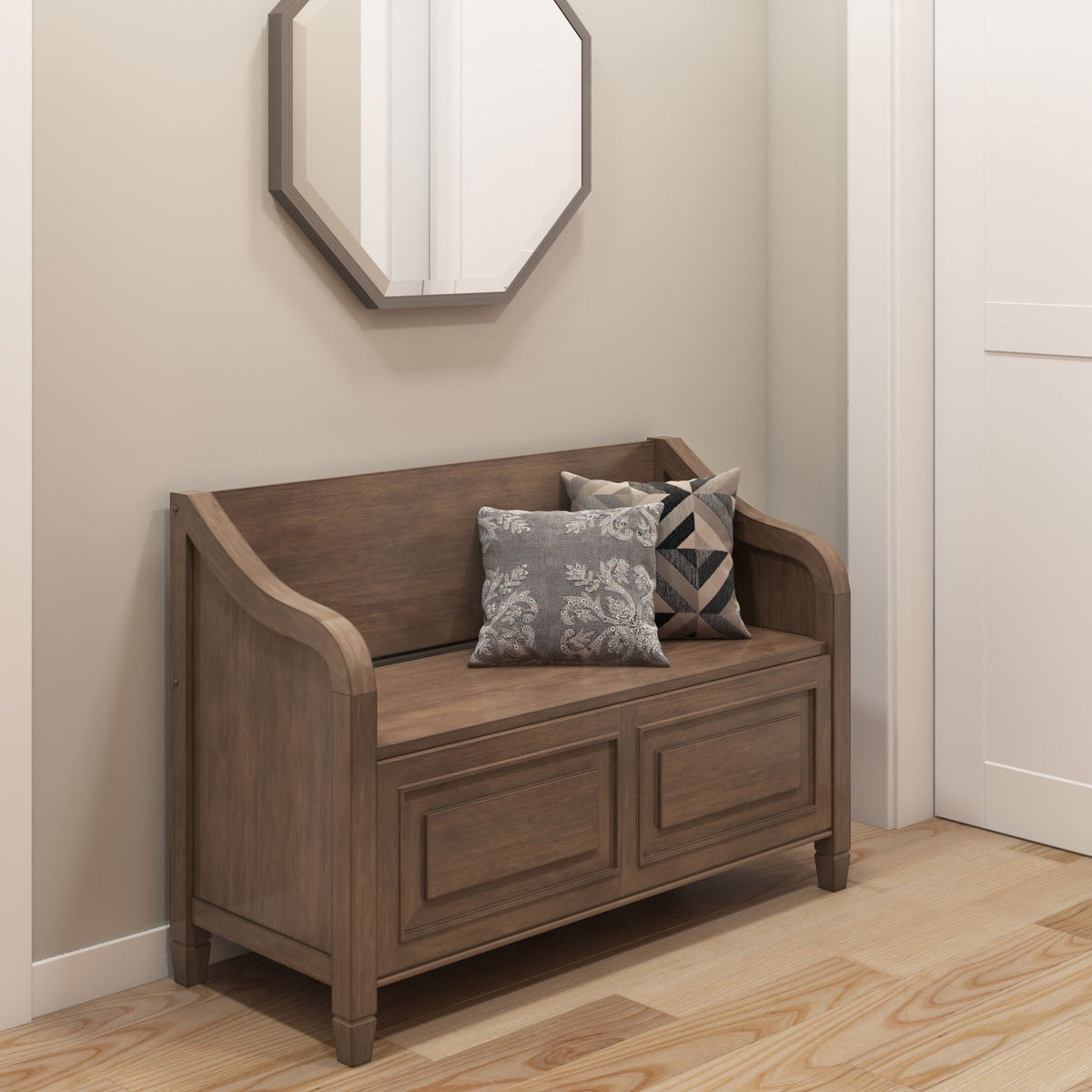 Connaught Storage Bench with Lift-Up Compartment - Multiple Colors