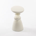 Lucky Stone Shaped Table with Sculptural Base – White, Black, or Gray