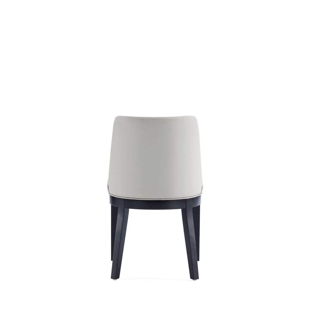 Upholstered Dining Chair Set with Solid Beech Frame - Dark Gray or Gray