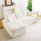 Convertible Modular Sectional Sofa with Twin Seat and Chaise - Multiple Colors