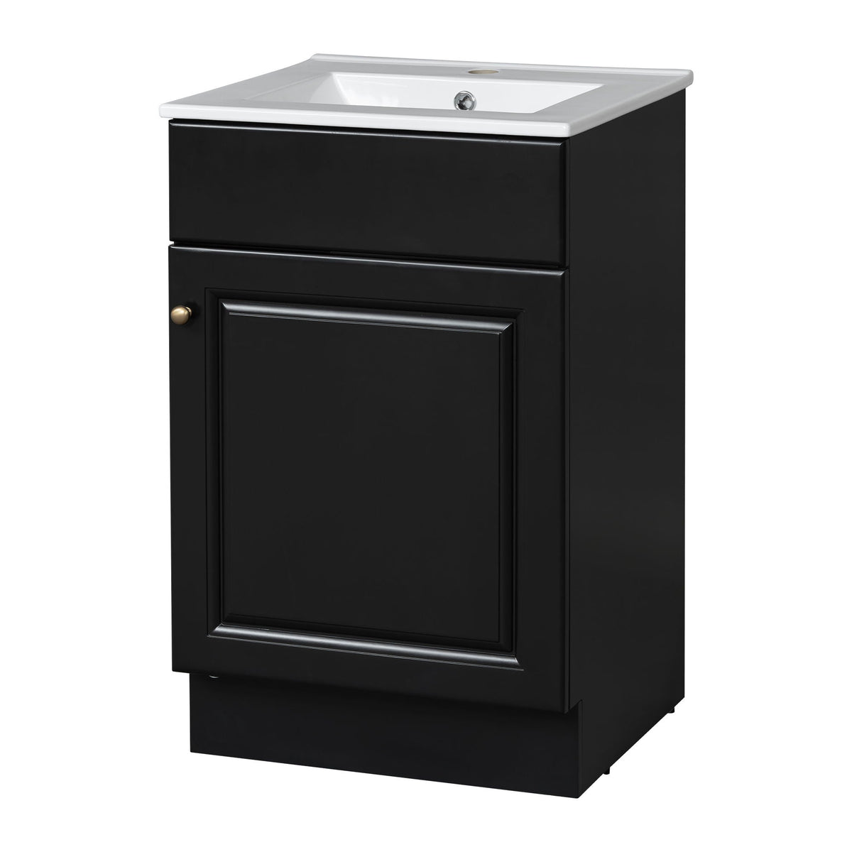 Bathroom Vanity with Sink and Adjustable Shelf - Multiple Colors