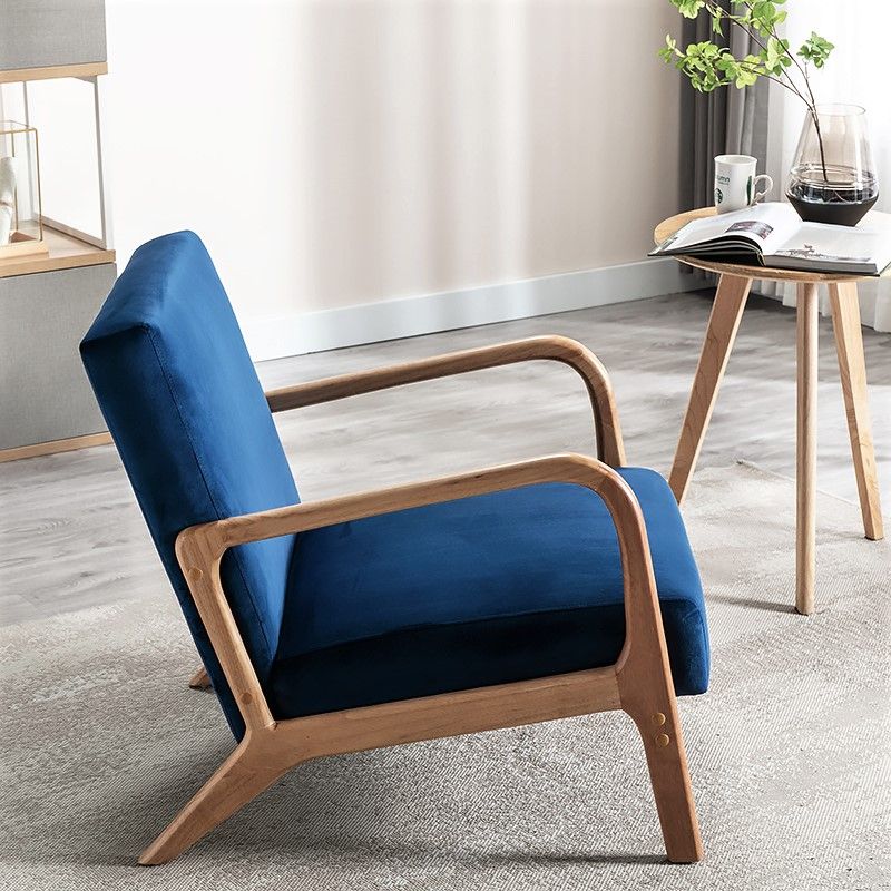 Mid-Century Modern Accent Chair with Cushioning - Multiple Colors
