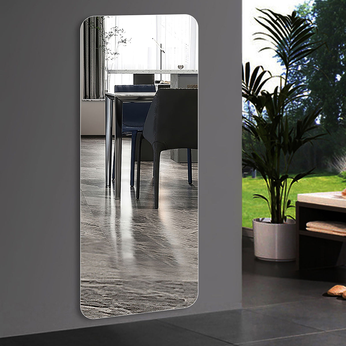 Full Body Round Corner Mirror