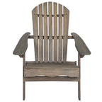 Malibu Adirondack Chair with Foldable Design - Gray