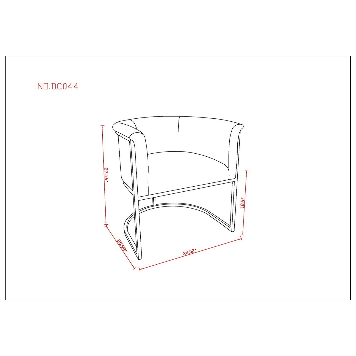 Cosmopolitan Dining Chair with Geometric Metal Frame - Multiple Colors