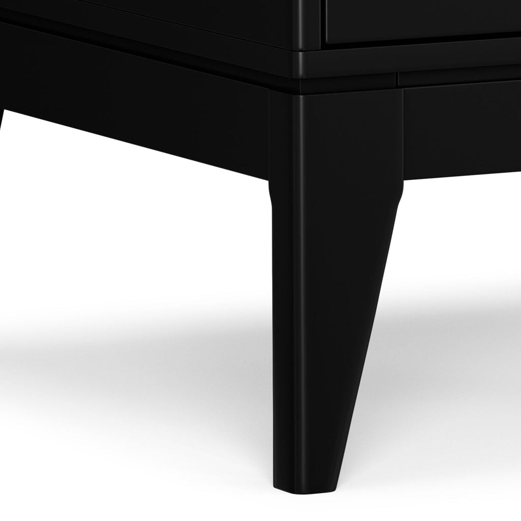 Handcrafted End Table with 2 Drawers - Light Brown, Dark Brown, or Black