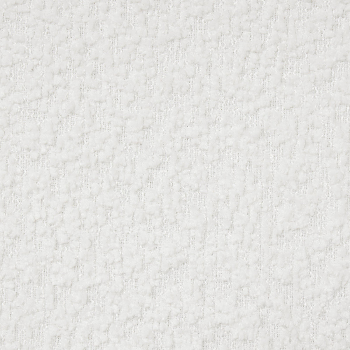 Cozy Upholstered Bed with Minimalist Frame - White Boucle