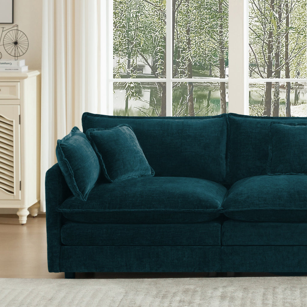 Comfort U Shaped Couch with Reversible Chaise - Chenille