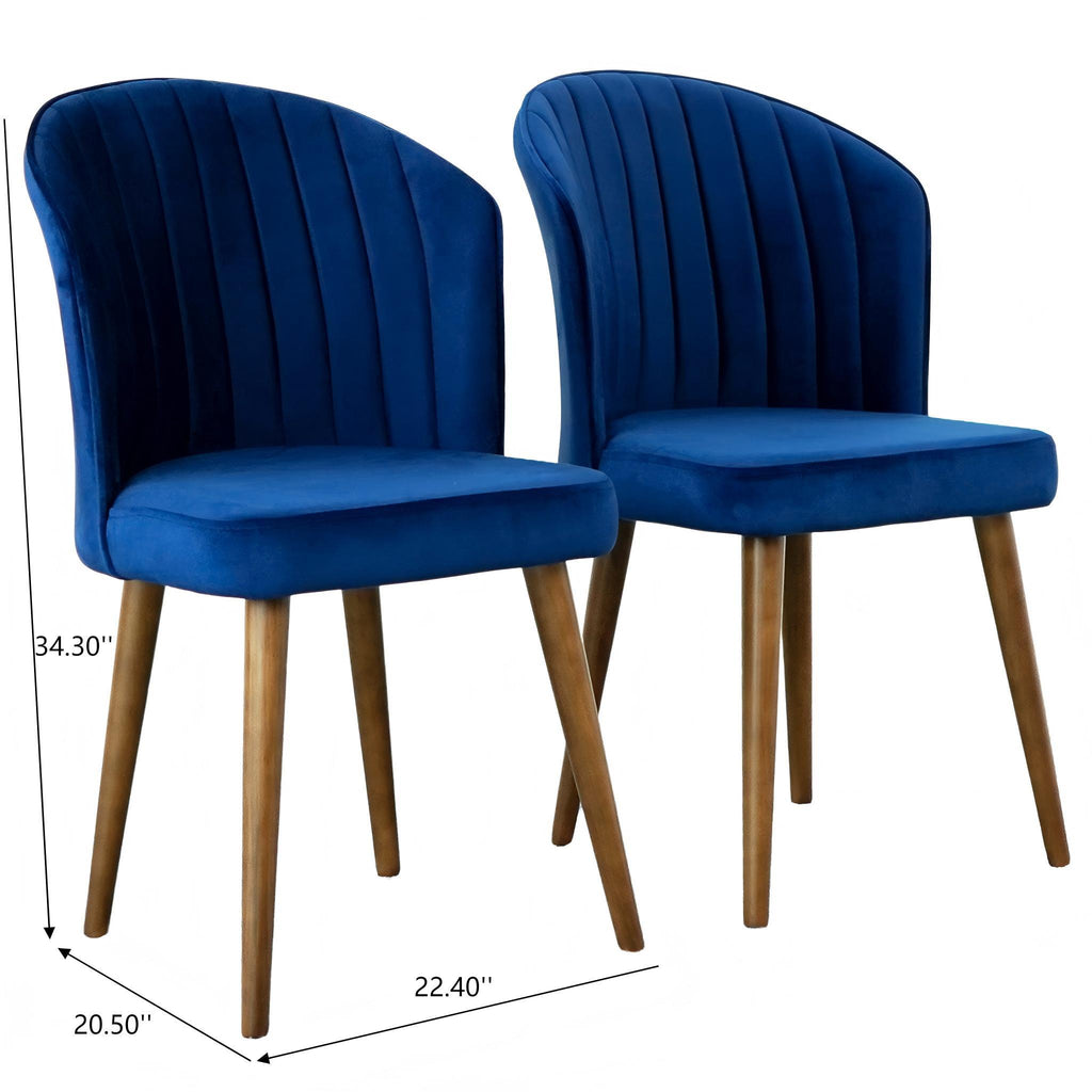 Comfortable Parsons Dining Chair Set with No Assembly Required - Beige, Blue, Yellow