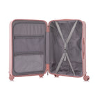 Spinner Wheel Luggage Set with USB Port and Holders - Pink, Black, Green