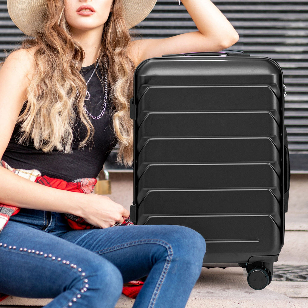 3 Pieces Set Spinner Wheel Luggage With Combination Lock