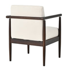 7-Piece Dining Table Set, Mid-Century Rubber Wood