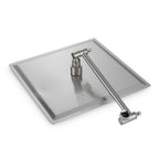 Luxury Rain Shower Head with Adjustable Arm - Brushed Nickel