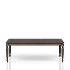 Extendable Dining Table with Expandable Leaf - Coffee
