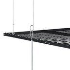 Overhead Garage Storage Rack with Crank System - Black or White