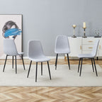 Modern Medieval Style Cushioned Side Chairs Set