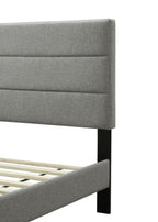 Channel Bed with USB Charging Ports - Dark Gray
